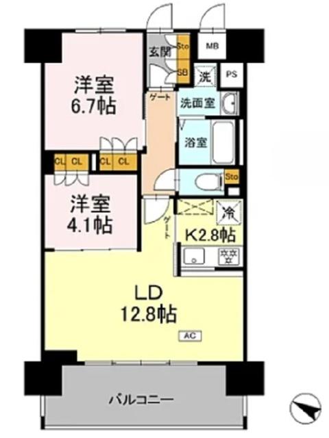 リーラ横浜川和町（1005） 間取り図画像