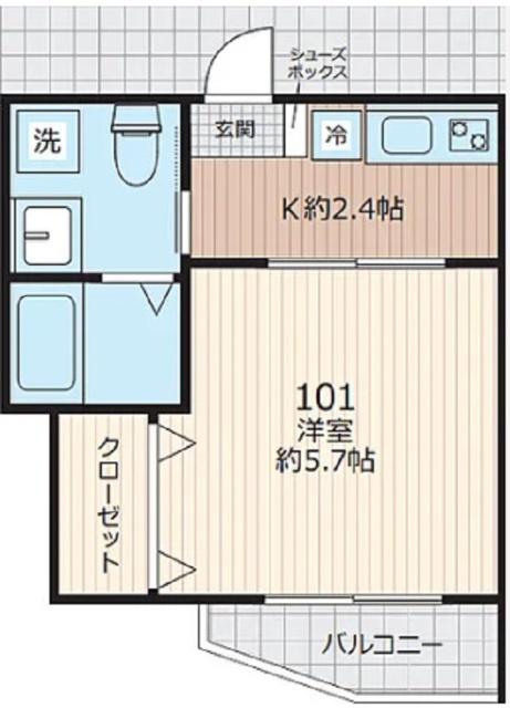 EVERA大倉山（101） 間取り図画像