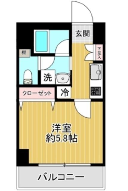 グリフィン新横浜・七番館（203） 間取り図画像