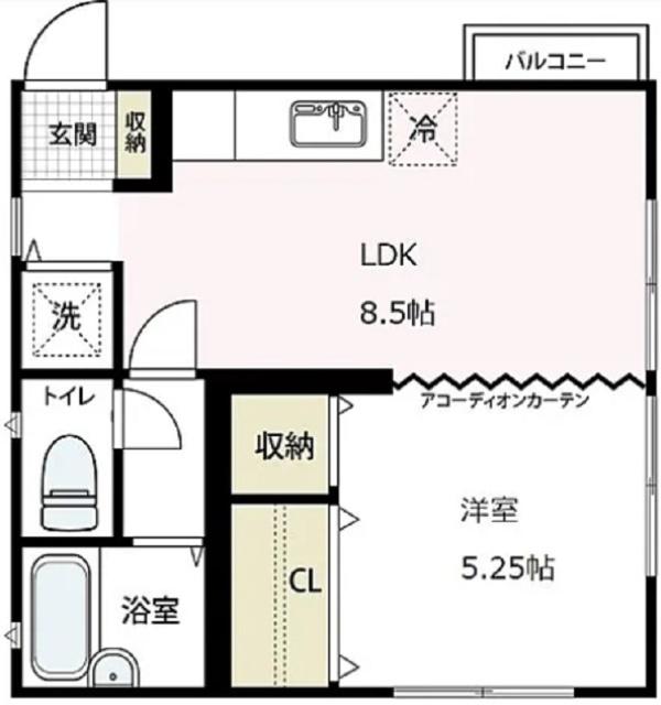 富士塚美和ハイツ（101） 間取り図画像