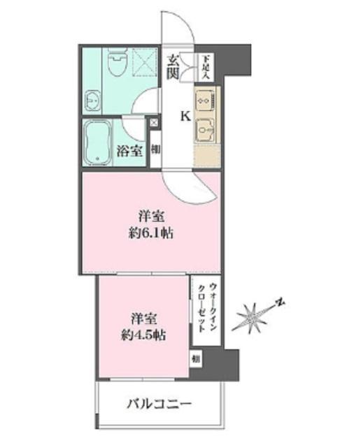 ザ・パークハビオ横浜東神奈川（306） 間取り図画像
