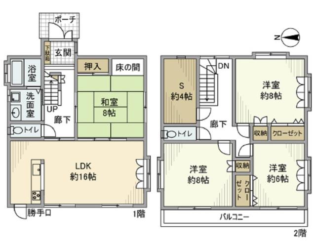 篠原町戸建 間取り図画像