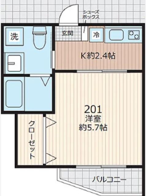EVERA大倉山（201） 間取り図画像
