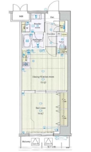 ジーコンフォートウエスト新横浜（509） 間取り図画像
