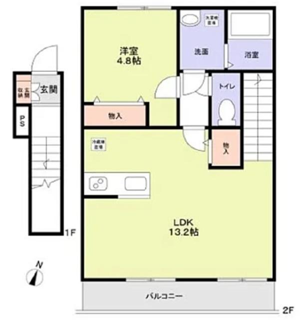 プレシャスⅡ（202） 間取り図画像