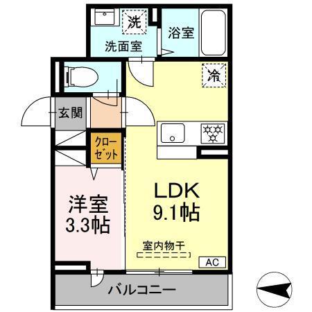 レ・プリューム（205） 間取り図画像