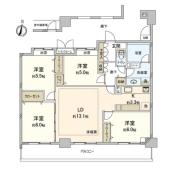 コスモ横濱ガーデン山 間取り図画像