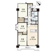 ライオンズマンション中山第3 間取り図画像