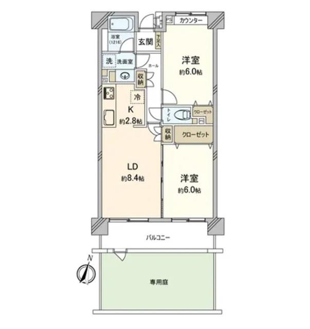 横浜西寺尾パーク・ホームズ 間取り図画像