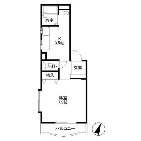 ケンハイム（201） 間取り図画像