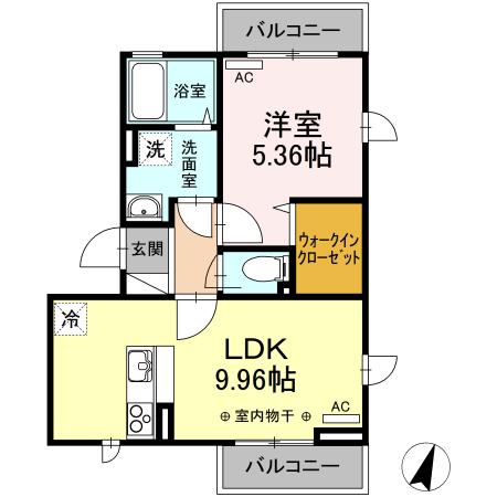 エクセル マルヤマ（301） 間取り図画像