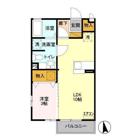 ホワイトミーティア　ＡＢ（A105） 間取り図画像
