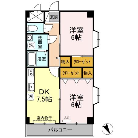 シャイニーヒル（403） 間取り図画像