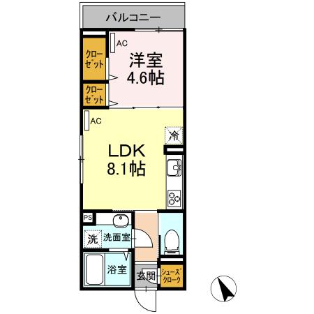 Casa Hermosa（211） 間取り図画像