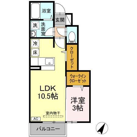 プリームス　Ｃ棟（C102） 間取り図画像