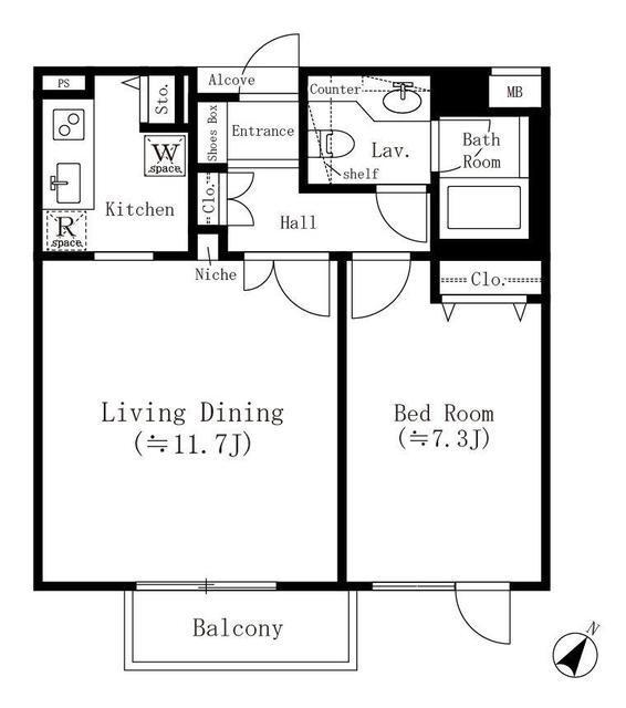 参宮橋マンション（107） 間取り図画像