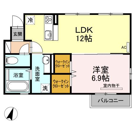 ソレイユ（103） 間取り図画像