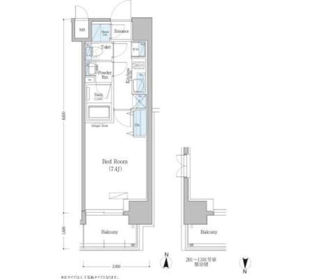 アーバネックス深川住吉（401） 間取り図画像