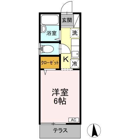 フルール武蔵野（102） 間取り図画像