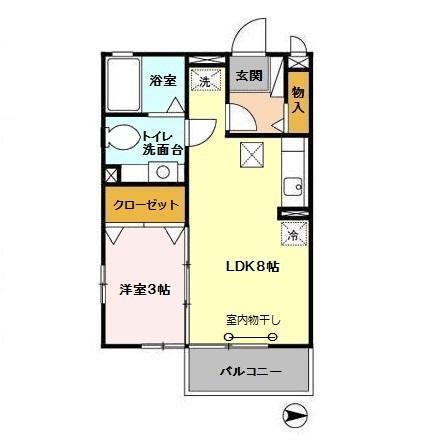 リビングタウン石川町　ＡＢ（B101） 間取り図画像