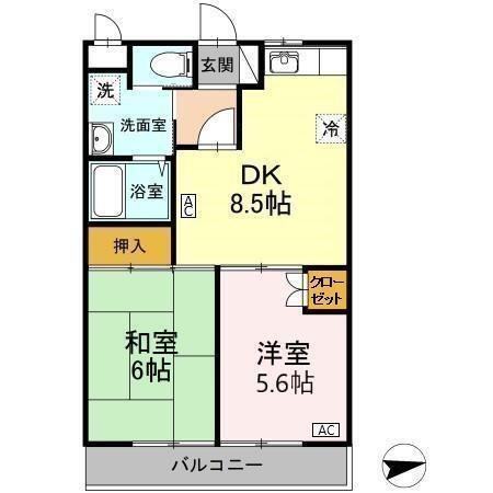 グリーンファミール（203） 間取り図画像