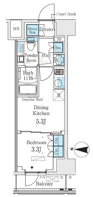 ベルファース錦糸町Ｓｏｕｔｈ（802） 間取り図画像
