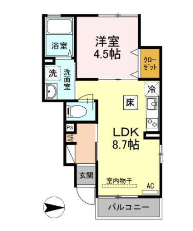 ブランシュ品川（101） 間取り図画像