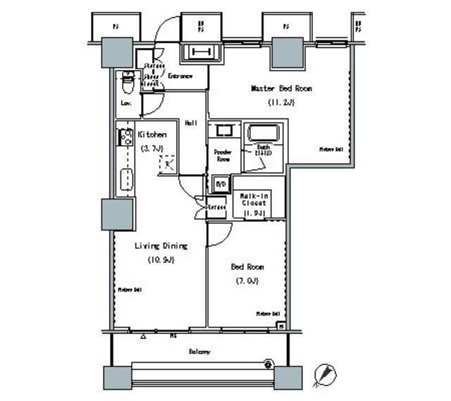 ＴＨＥ　ＴＯＫＹＯ　ＴＯＷＥＲＳ　ＭＩＤＴＯＷＥＲ（309） 間取り図画像