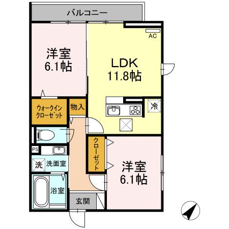 カーサグラナーテ（110） 間取り図画像