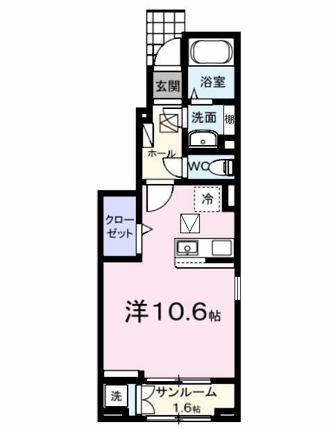 ヒルズ山王林（101） 間取り図画像