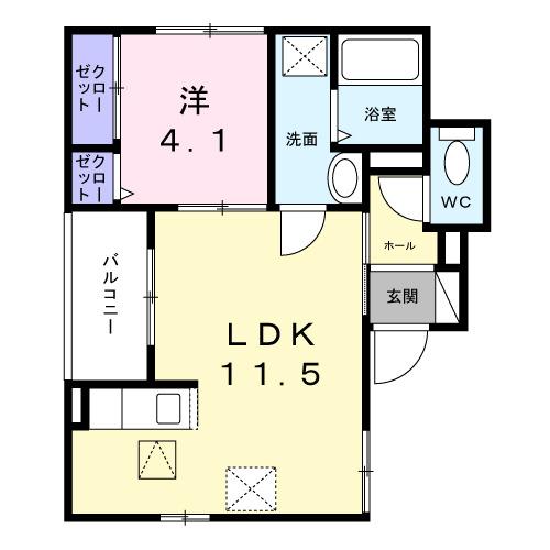 ル・ラパン・ドゥ・ラヴィーヌ（101） 間取り図画像