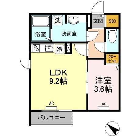 アルモ井の頭（201） 間取り図画像