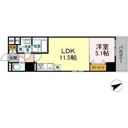 セントラル立川（304） 間取り図画像