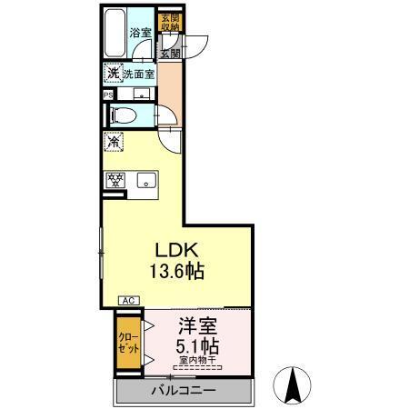 ヴィラ アンムート赤堤（202） 間取り図画像