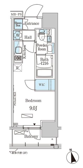 パークアクシス門前仲町イースト（903） 間取り図画像