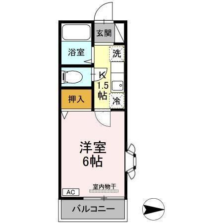 ハイツサワダ（101） 間取り図画像