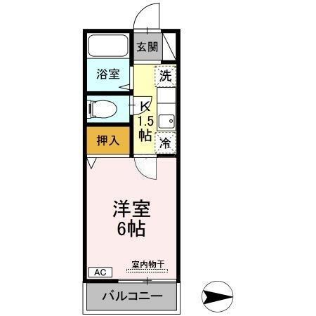 ハイツサワダ（203） 間取り図画像
