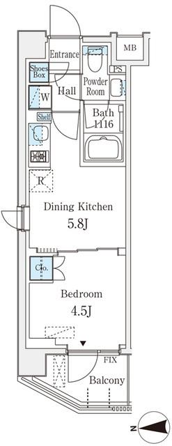 ベルファース品川大井町（401） 間取り図画像