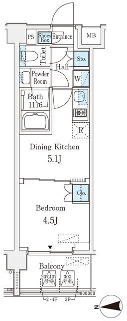 ベルファース品川大井町（405） 間取り図画像