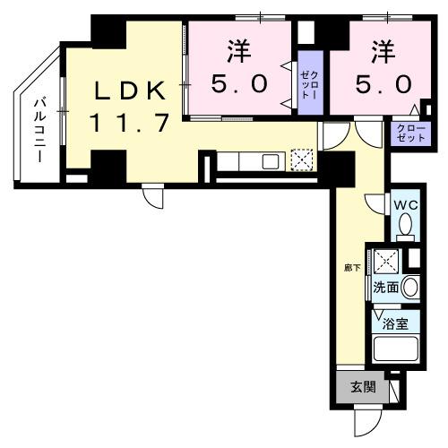 ベル・フルール（401） 間取り図画像