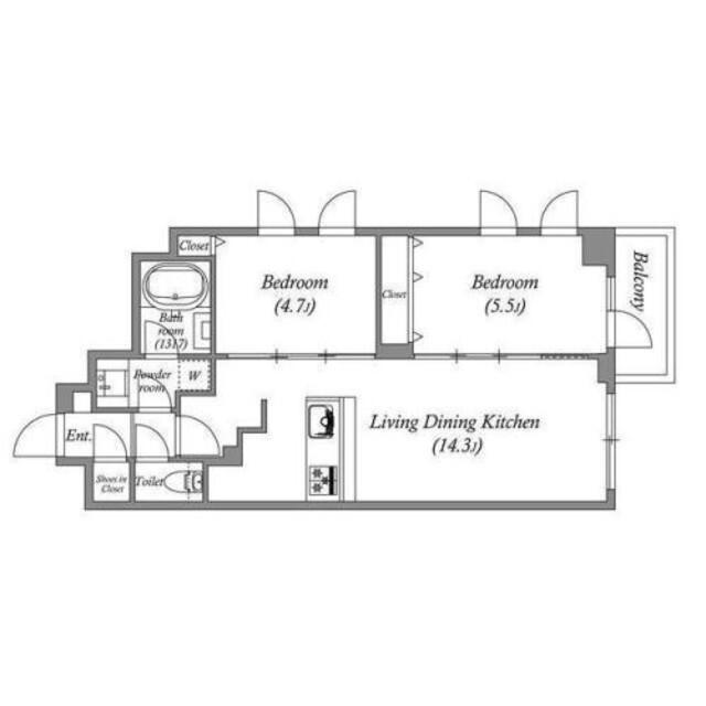 レジデンス渋谷富ヶ谷（401） 間取り図画像