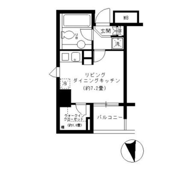 ＫＤＸレジデンス芝公園（206） 間取り図画像