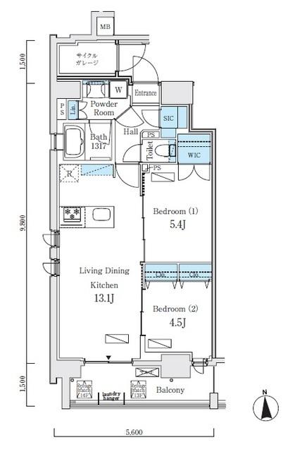 プライマル上野・稲荷町（1401） 間取り図画像