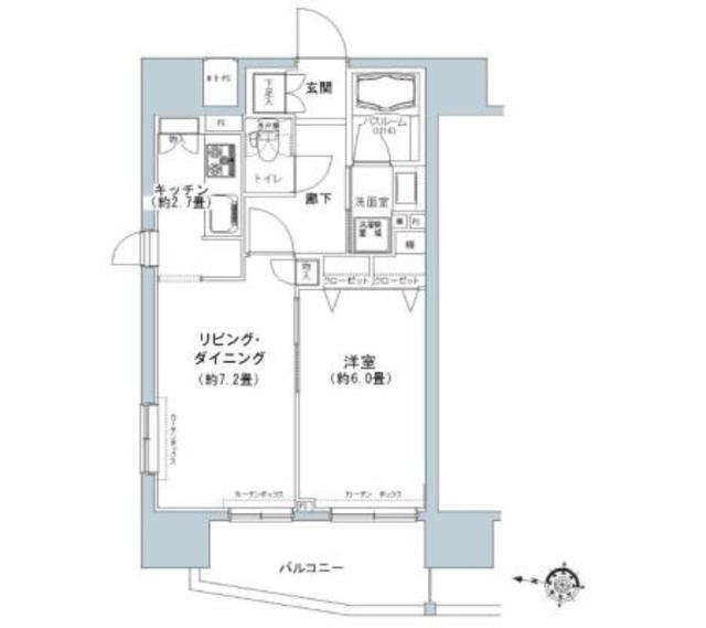 パークキューブ板橋本町（1407） 間取り図画像