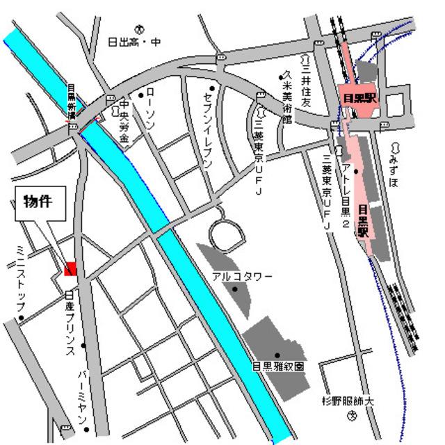 ＭＦＰＲコート目黒南（902） 地形図・案内図