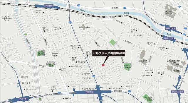 ベルファース神田神保町（1005） 地形図・案内図