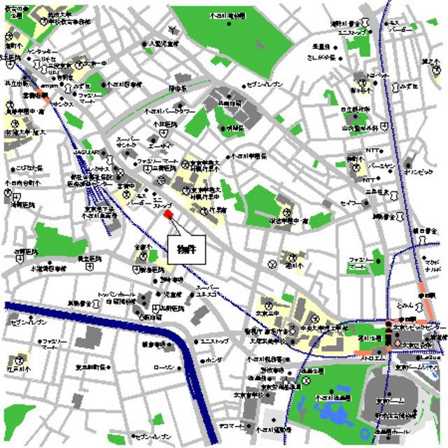 マチュリティ小石川（309） 地形図・案内図