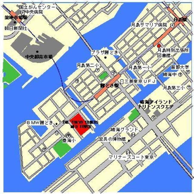 ＴＨＥ　ＴＯＫＹＯ　ＴＯＷＥＲＳ　ＭＩＤＴＯＷＥＲ（411） 地形図・案内図