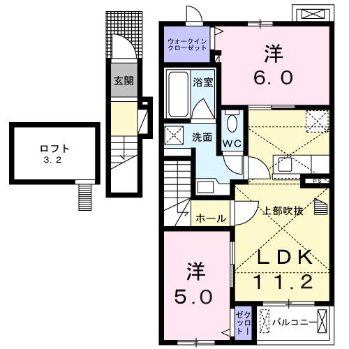 ショコラ・デ・カーサ（202） 間取り図画像