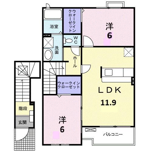 コメッソⅡ（203） 間取り図画像